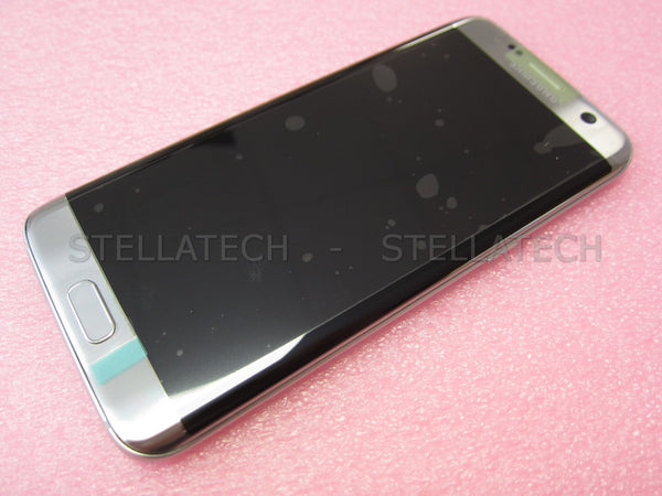 Samsung SM-G935F Galaxy S7 Edge - Display LCD Touchscreen + Rahmen Silber