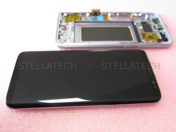 Samsung SM-G950F Galaxy S8 - Display LCD Touchscreen + Rahmen Grau/Violett
