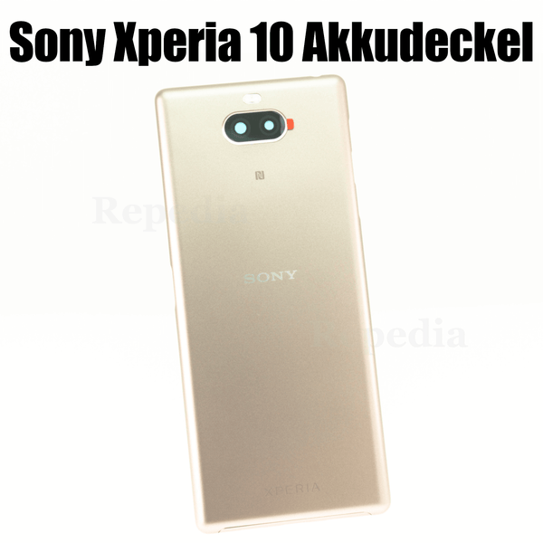 Sony Xperia 10 Dual (I4113) - Akkudeckel / Batterie Cover + Kamera Glas Pink